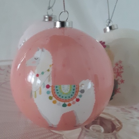 Set 12 Assorted Shatterproof  Ornaments Solid / Mermaid /  Unicorn / Llama NEW - Picture 2 of 5